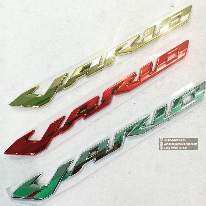 Emblem logo honda vario ukuran original vario 125 150 timbul sepasang red/gold/silver
