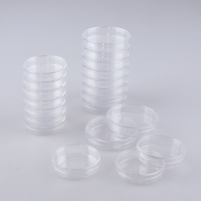 {LUCKID}10Pcs/Set Polystyrene Sterile Petri Dishes Bacteria Culture Dish for Laboratory