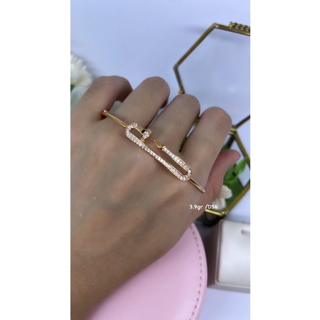 Gelang Cartier paku emas kadar muda