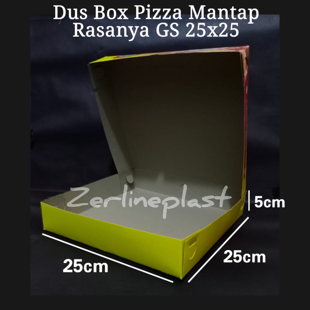 Dus Pizza Mantap Rasanya GS - Dus Kue Serbaguna - Box Pizza @50pcs