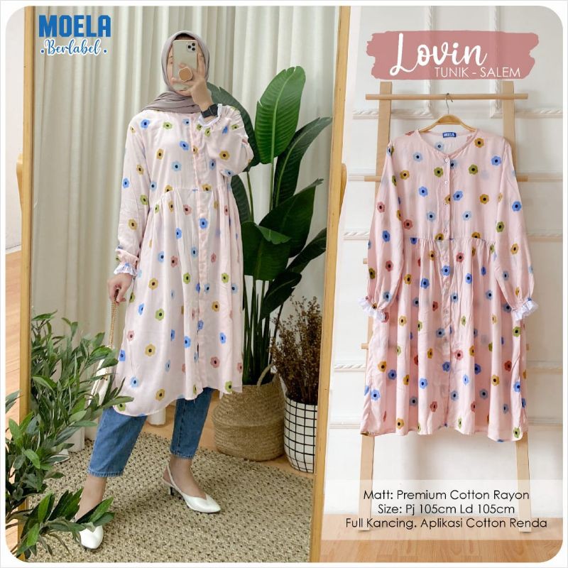 TUNIK RAYON PREMIUM PRODUK ORIGINAL BY MOELA