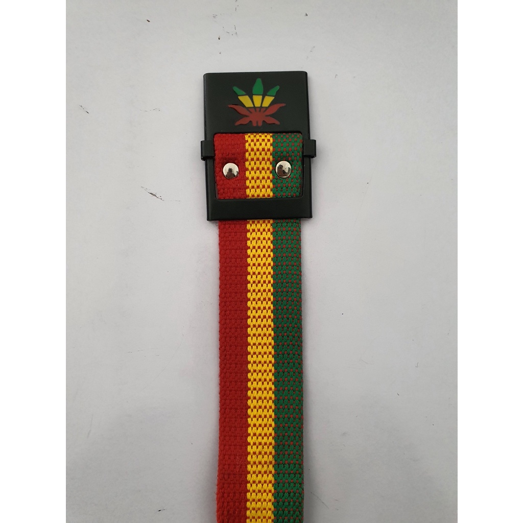 IKAT PINGGANG PRIA RASTA KANVAS SABUK PRIA GESPER MODEL RASTA