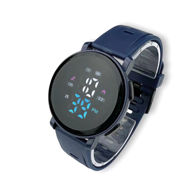 WBS JAM TANGAN WANITA PRIA DIGITAL RUBBER BULAT LED WATCH GROSIR ORIGINAL M150 HIGH QUALITY JF088-3