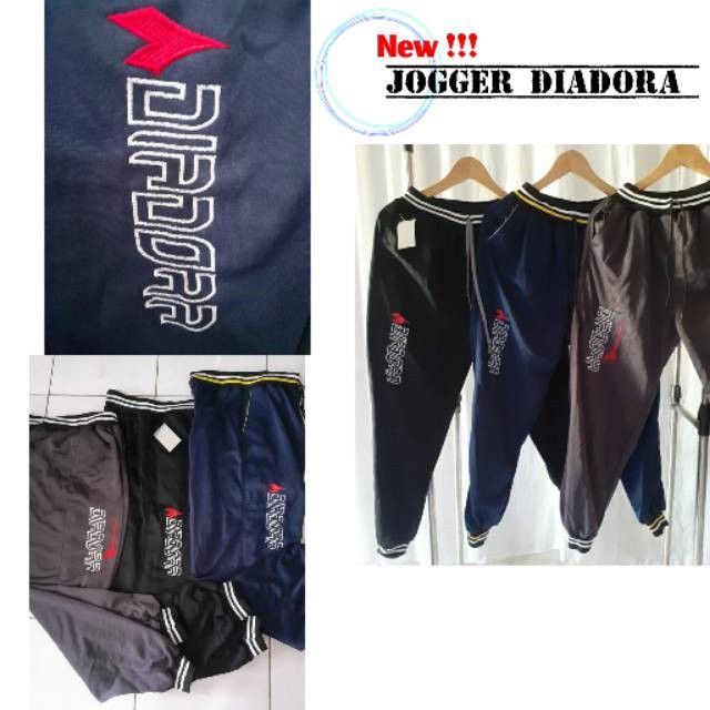 [PROMO MURAH] CELANA JOGGER PRIA TEBAL / JOGGER DIADORA BORDIR CELANA SPORT