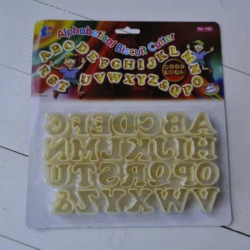 CETAKAN KUE NASTAR ALFABET MALAYSIA
