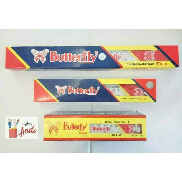 Penggaris BUTTERFLY 15CM