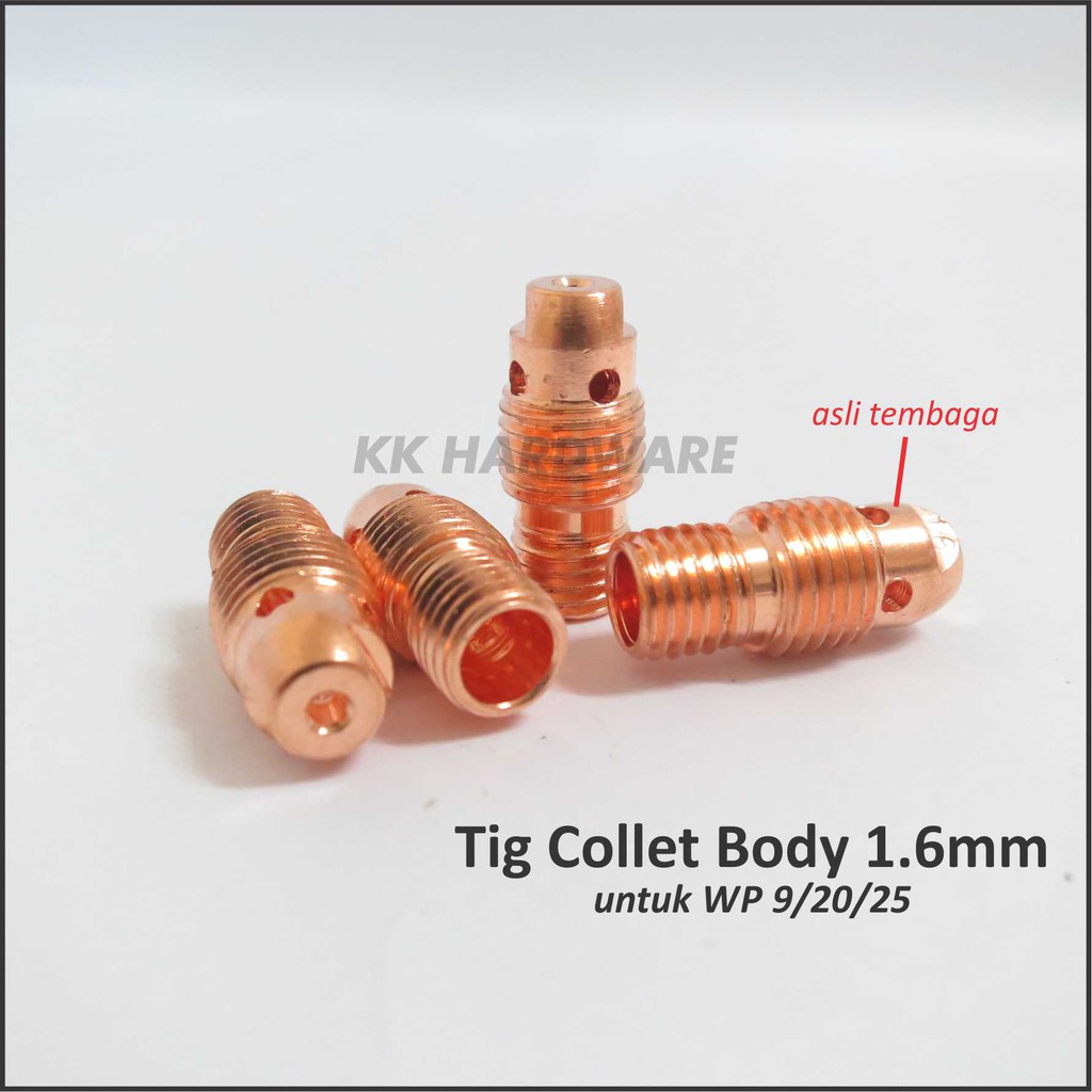 Tig Collet Body 1.6mm Argon Torch WP9 WP20 WP25/Las Tig/Stang Argon/Tang Las Argon