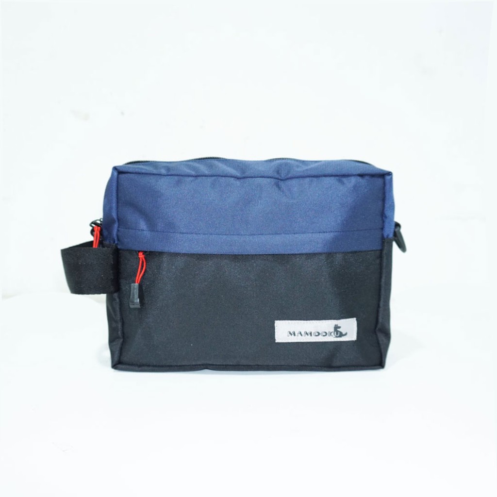 Tas Hand Bag Bisa Jadi Pouch Kecil Pria Distro Mamooku Song Biru