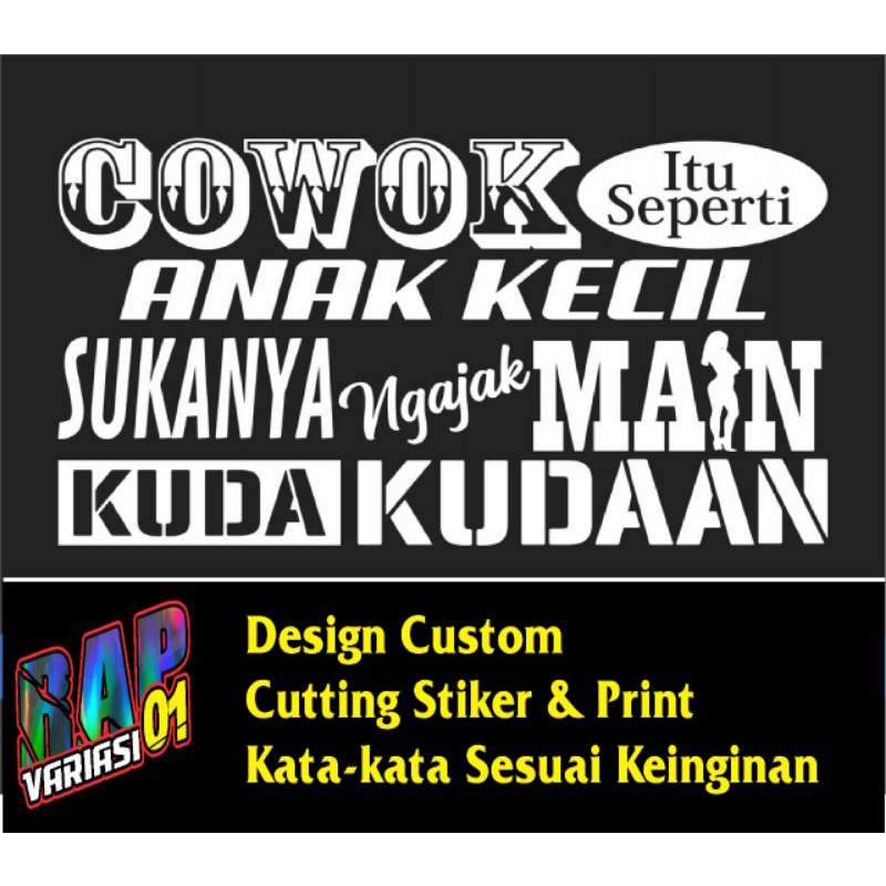 Stiker KATA-KATA