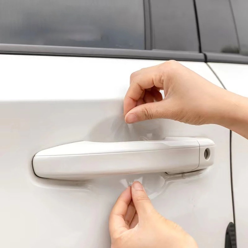 Stiker Film Pelindung Gagang Pintu Mobil Universal Anti Gores Transparan Tahan Lama