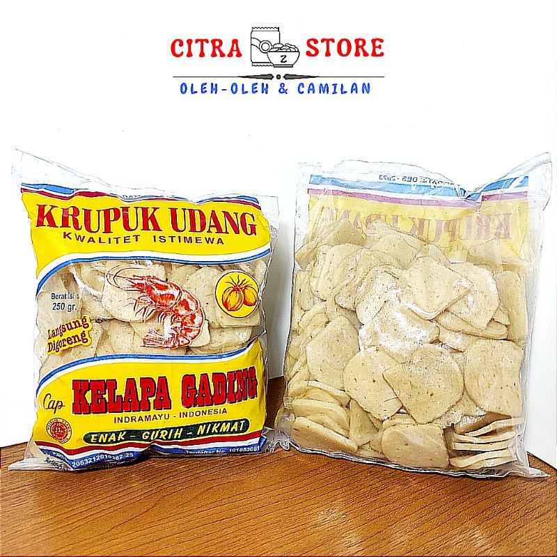 Kerupuk Udang Mini "KELAPA GADING" Indramayu 250 gr