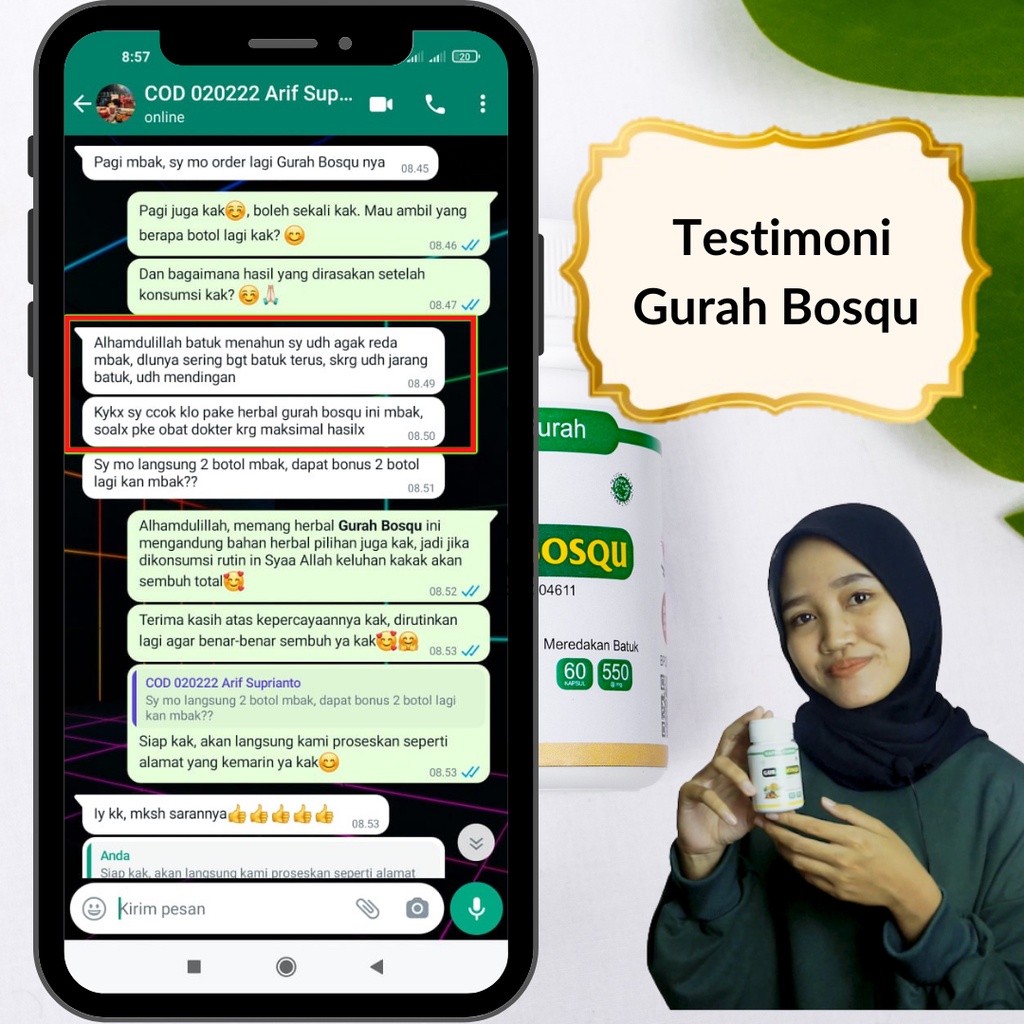 Gurah Bosqu obat tbc paru paruparu nafas sesak batuk sinusitis dan polip hidung menahun bronkitis kronis gurah dahak hidung fit bpom asli original ampuh