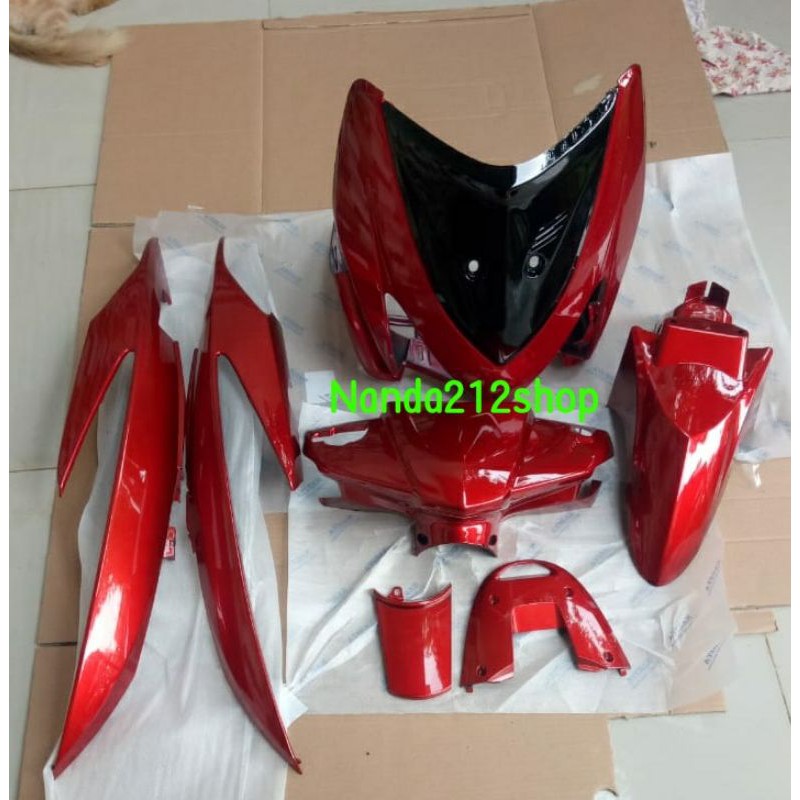 Cover body full halus Vario lama 2007 merah marun