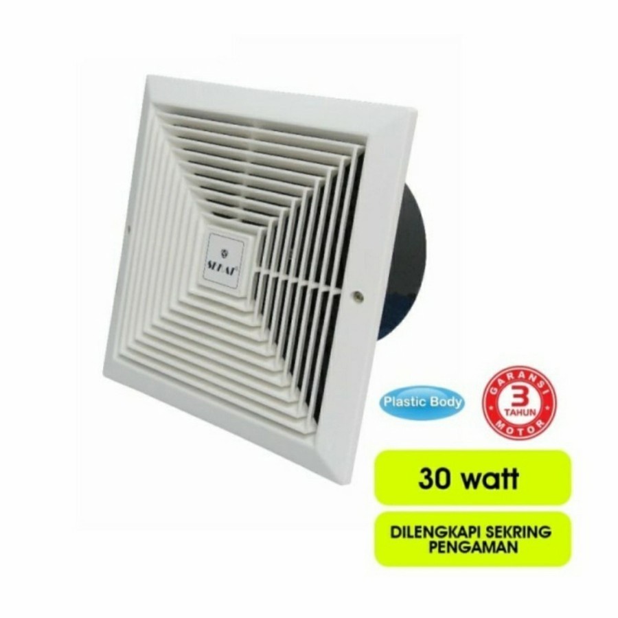 Sekai Exhaust Plafon 10 Inch MVF-1091 Exhaust Fan MVF1091 Ceiling Cerobong MVF 1091