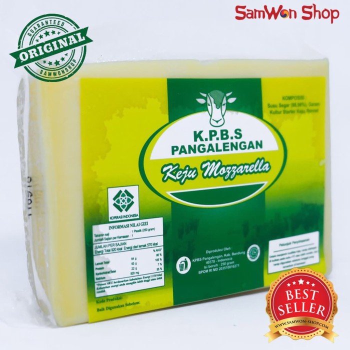 

Terbaru Keju Mozarella KPBS Pengalengan 250gr Free ongkir