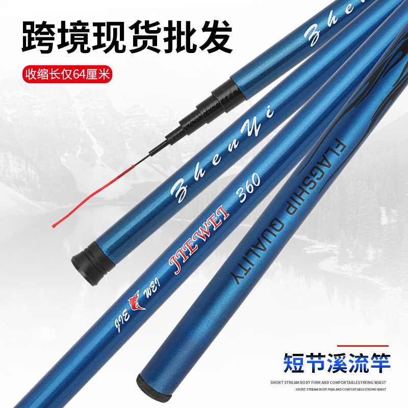 (BISA COD) RVOSTR JIEWEI Joran Pancing Fiberglass Fishing Rod - JW360