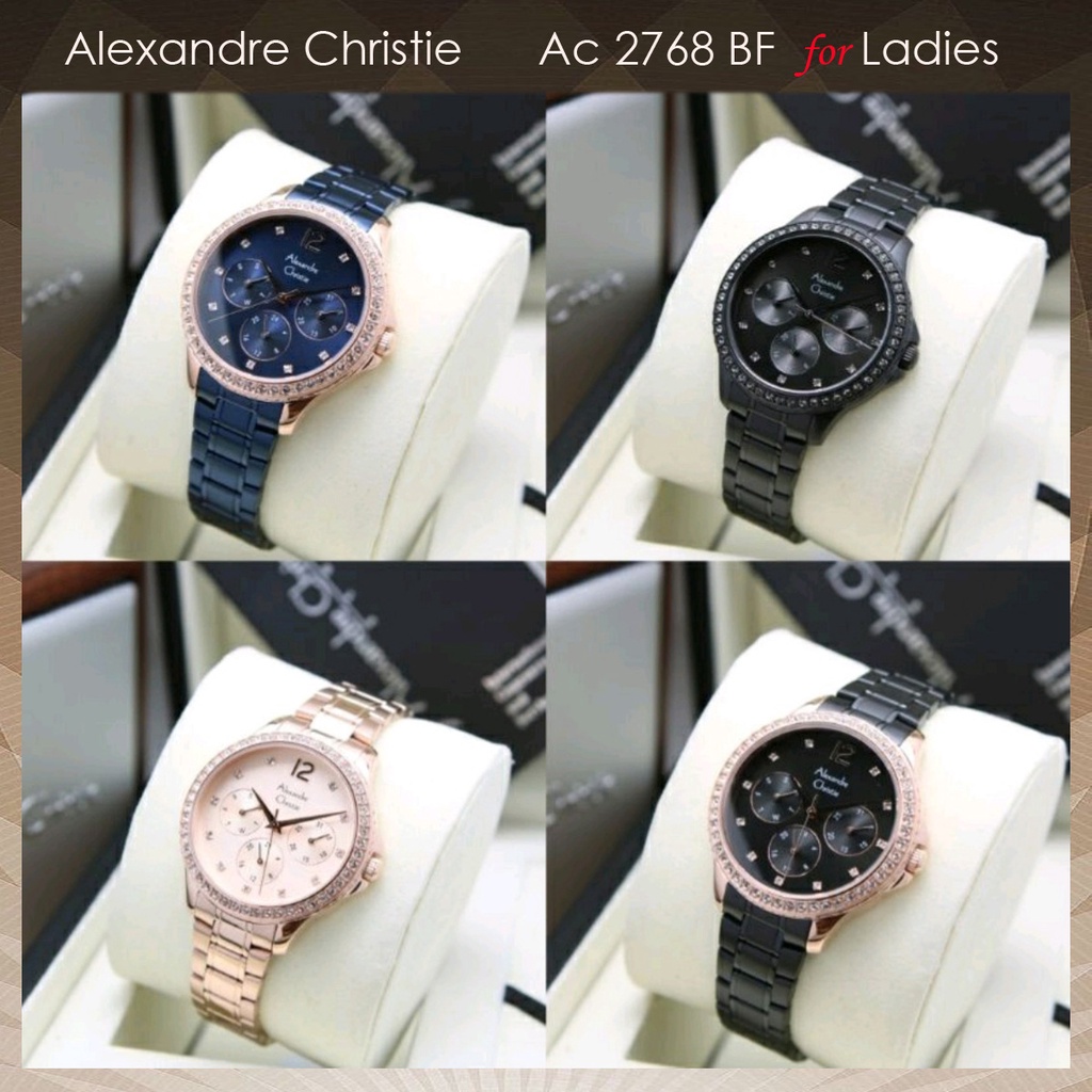 Alexandre Christie Ac 2768 / ac2768 Jam Tangan Wanita Original Garansi Resmi 1 Tahun