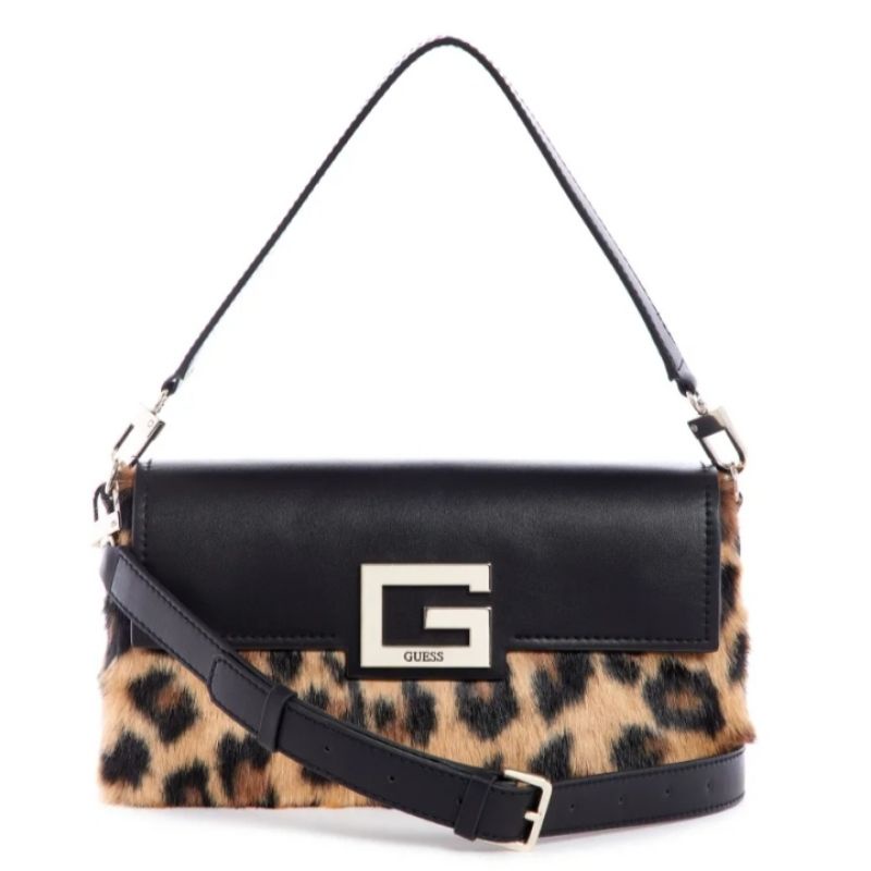 Guess Brightside Shoulder Bag motif Leopard Original Counter 100%