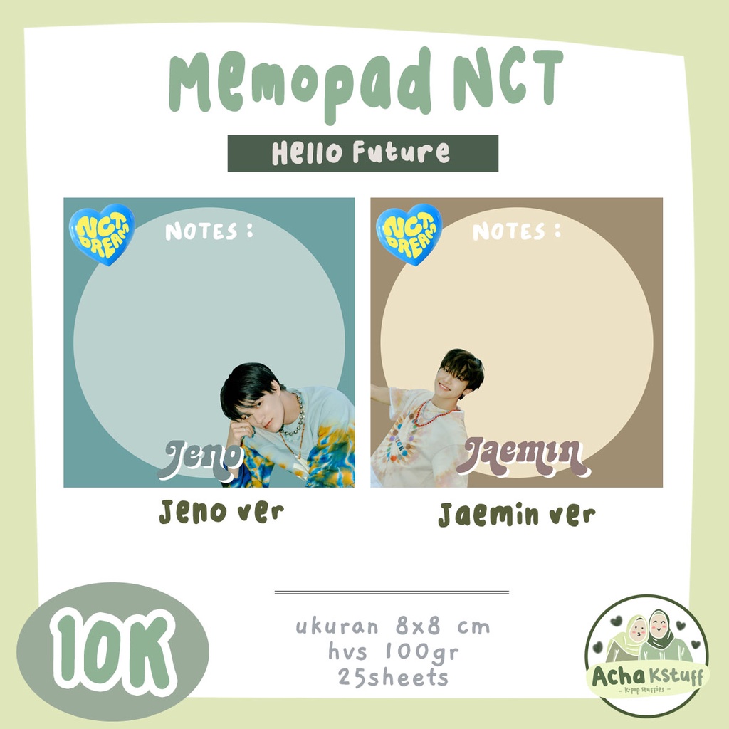 

MEMOPAD NCT DREAM HELLO FUTURE MURAH memopad kpop nct murah