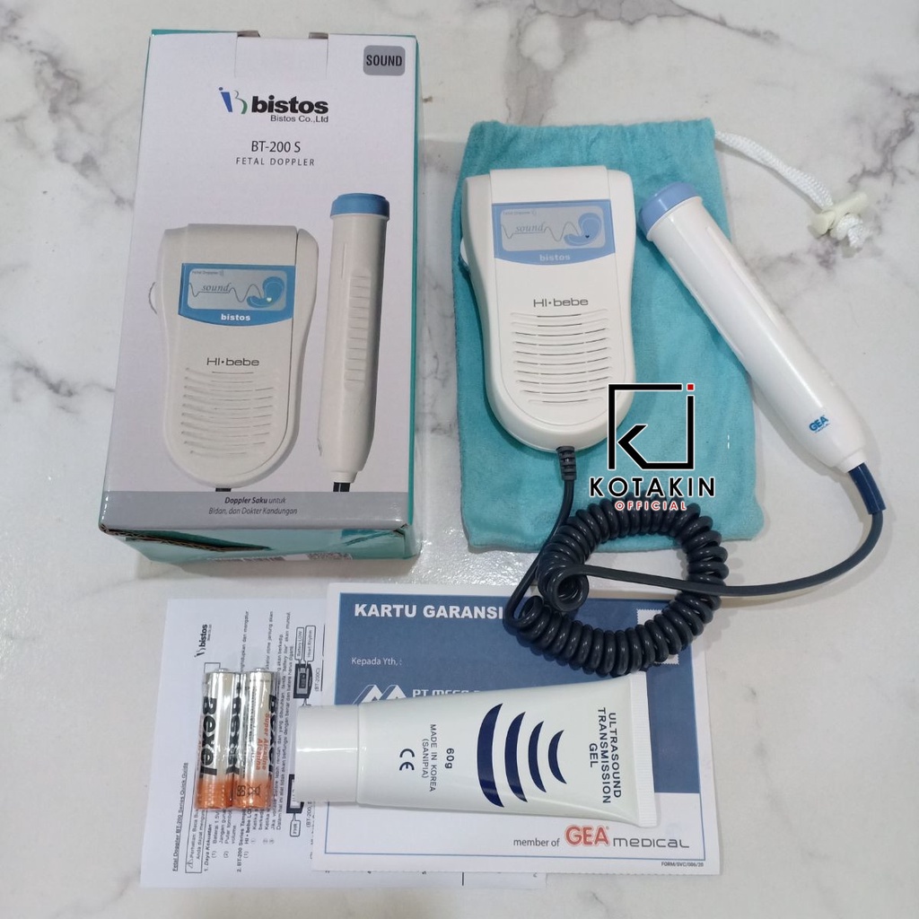 Fetal Doppler BISTOS Hi Bebe BT-200 Sound (SUARA) - Doppler Doopler Alat Detak Jantung Janin Bayi