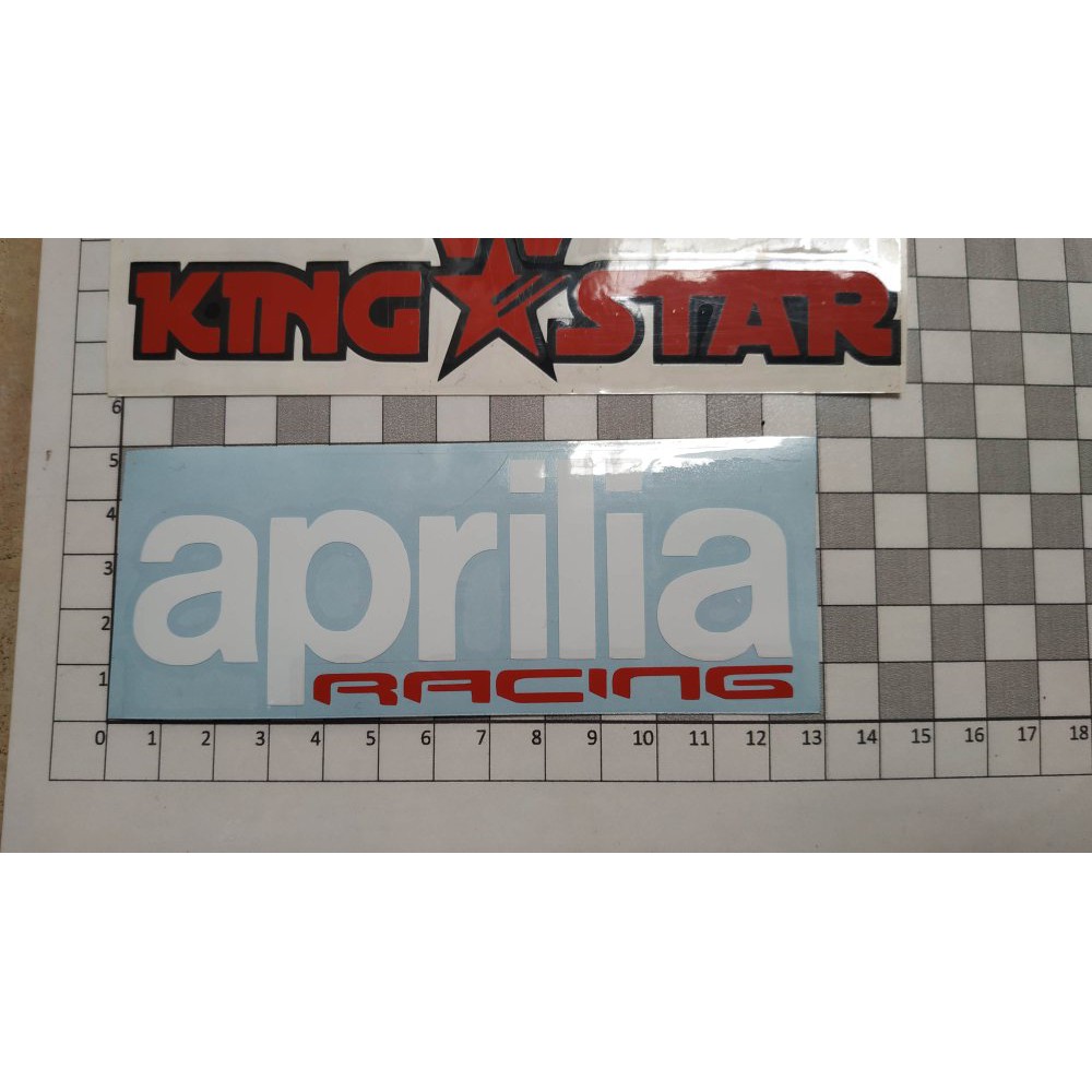 Cutting Sticker Aprilia Racing 5x12 Shopee Indonesia