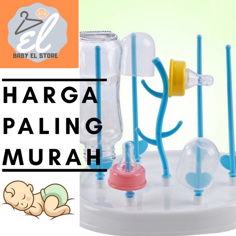 Rak pengering botol susu bayi baby bottle drying rack plastic