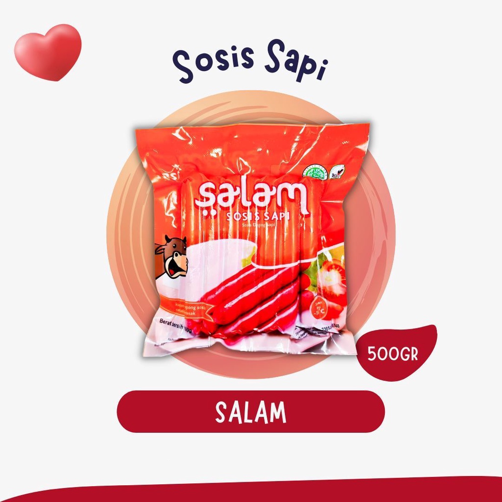 

ADDRIELLA Salam Sosis Merah 500gr | Salam/Frozenfood/Frozenfood Murah