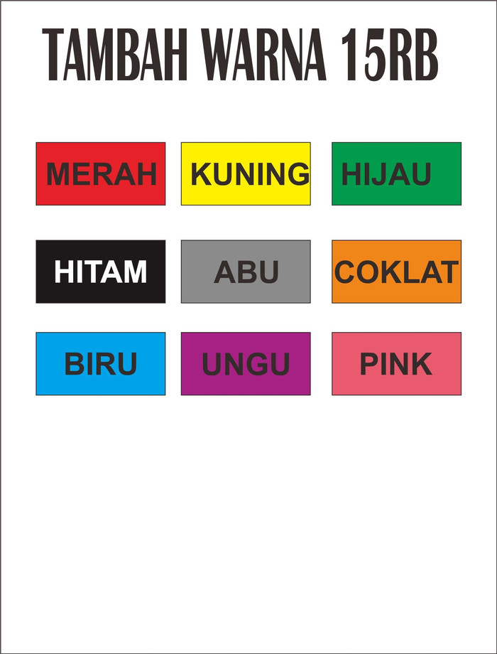 

biaya tambah per 1 warna stempel
