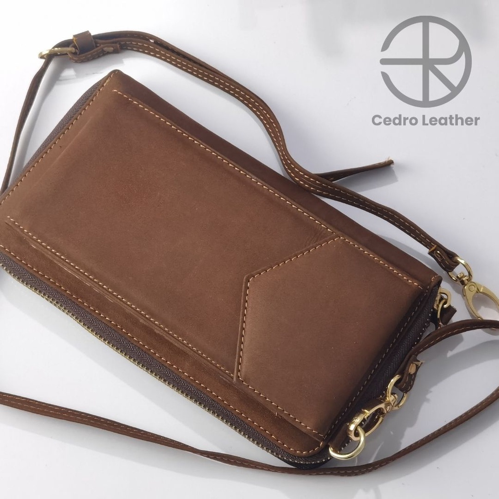 Cedro Leather Dompet Selempang Kulit asli Original