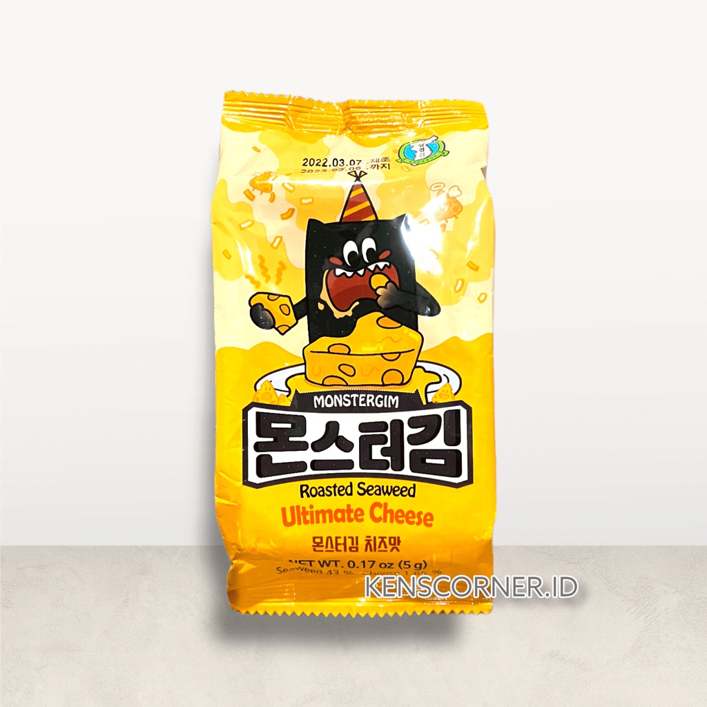 Monster Gim Nori Korea 4 Varian Per Pcs ( 6 Gram ) / Nori Import Korea