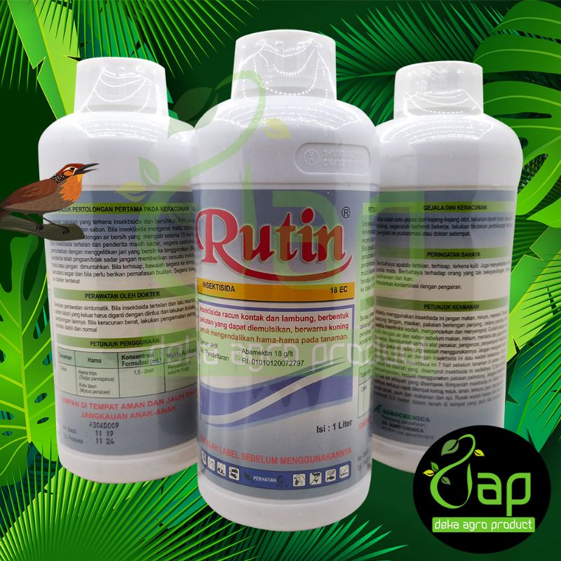 PROMO INSEKTISIDA RUTIN 18EC 1 LITER bahan aktif abamectin murni
