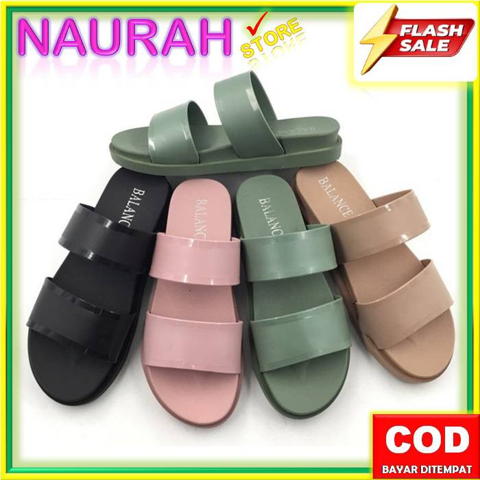 Sandal Wanita Balance 0912 1 Jelly Empuk Tebal Original