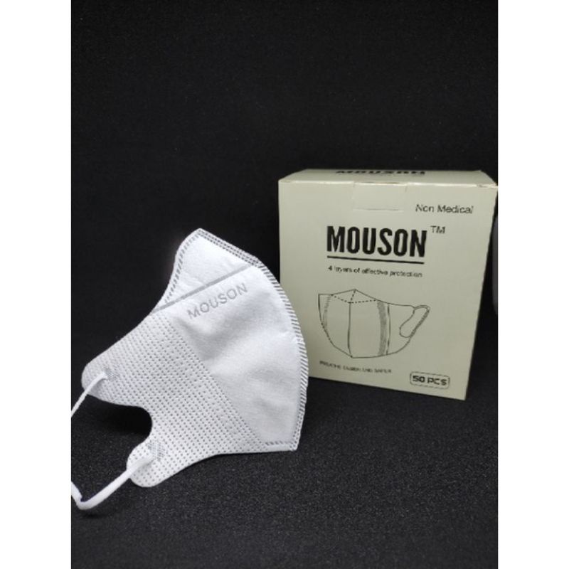 Masker Duckbill Mouson hitam dan putih