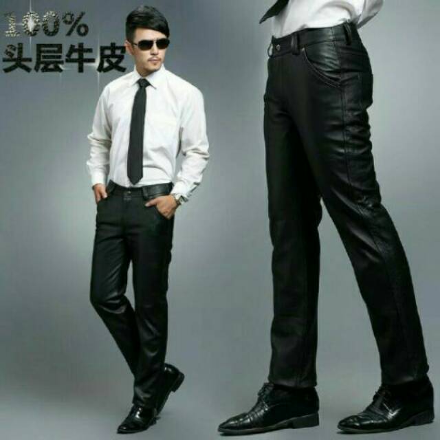 Celana kulit/celana jeans semi kulit