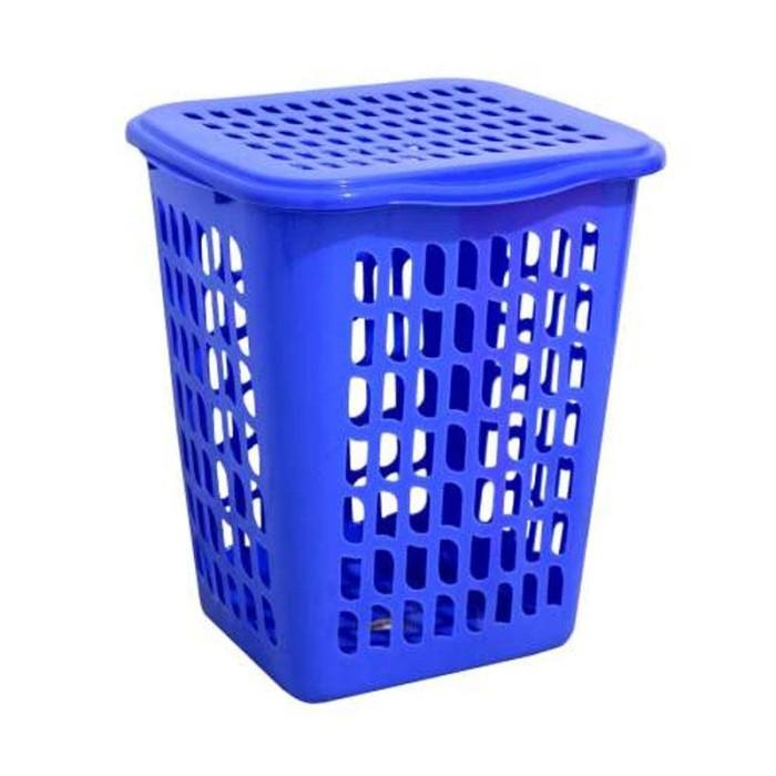 Keranjang Baju Kotor Laundry Penutup Atas Plastik