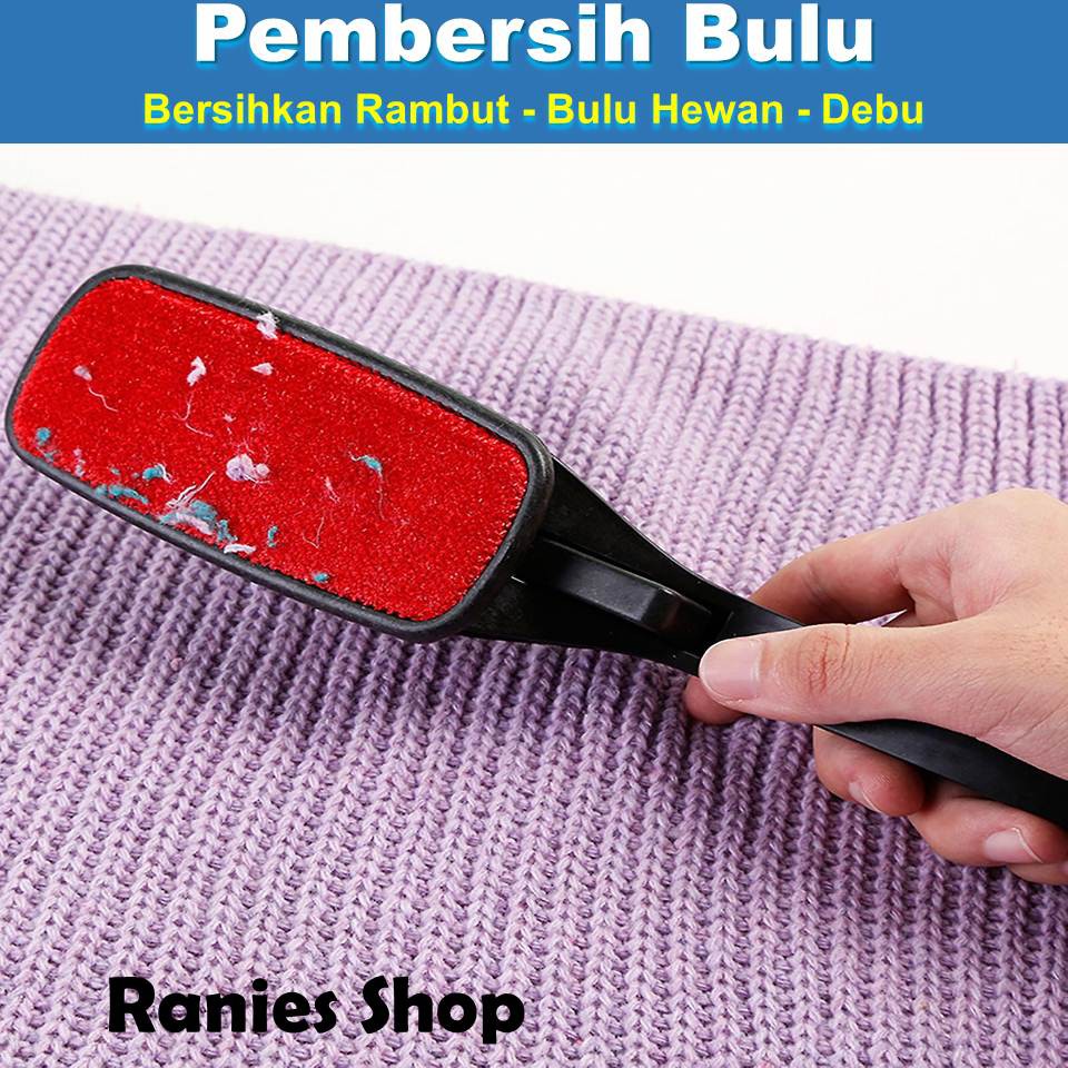Alat Pembersih Bulu Hewan Sikat Elektrostatis Pengangkat Rambut Bulu Dari Baju Sofa Karpet