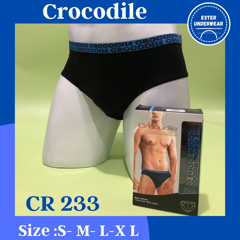 Celana Dalam Pria CROCODILE  CR 233 Karet SPORT Kecil Isi 3Pcs/pack