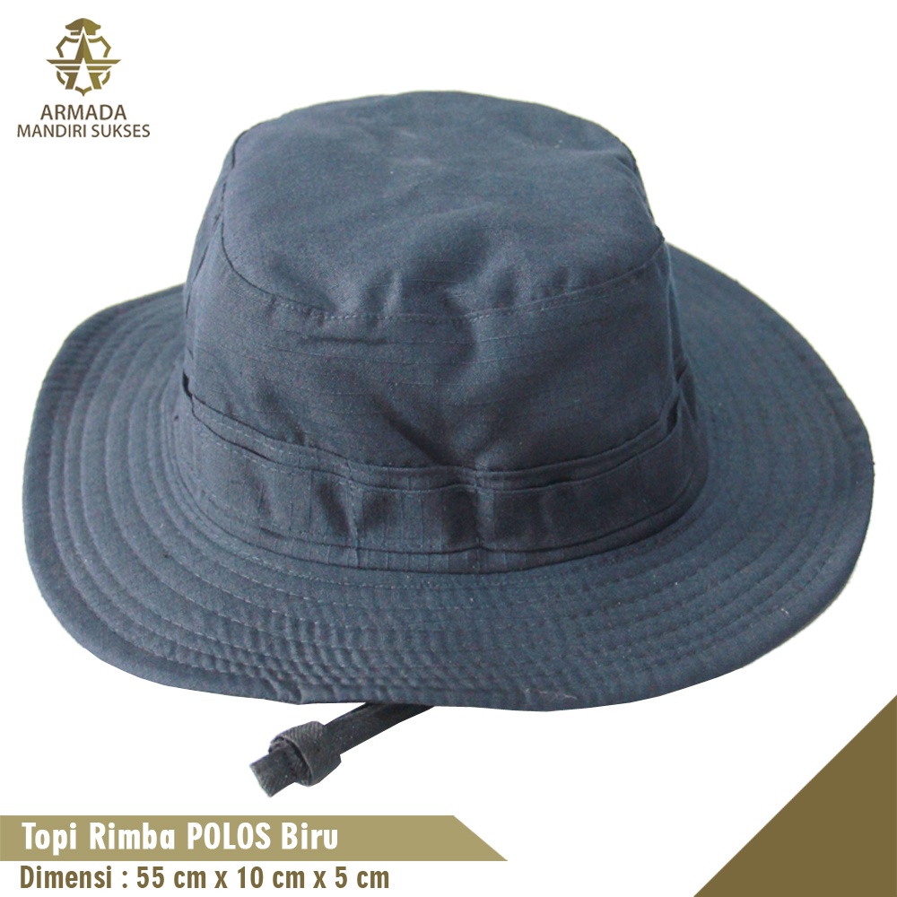 Topi Rimba Polos - Topi Bucket Hat Rimba Polos