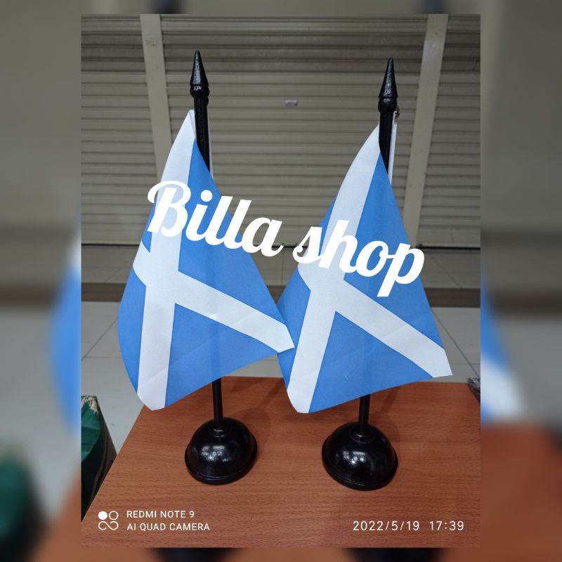 Bendera SCOTLANDIA + tiang kayu