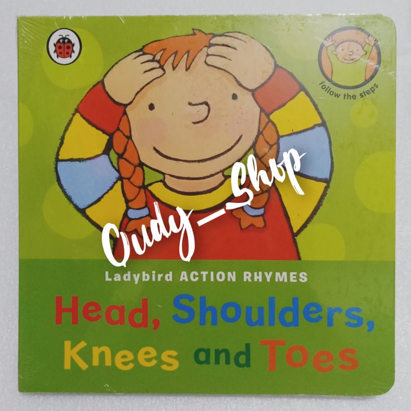 Buku Cerita Anak Hard Cover Ladybird Action Rhymes Head Shoulders Kness and Toes