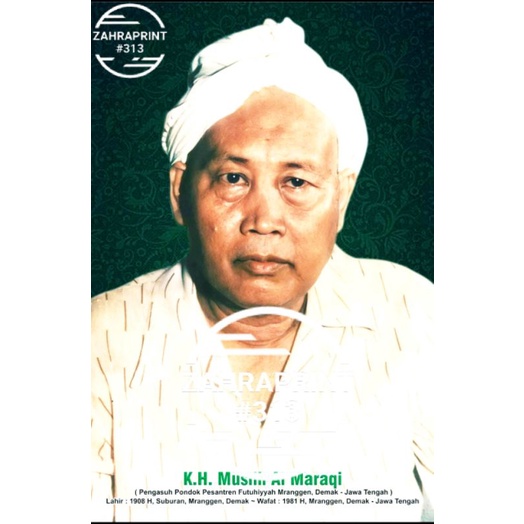 

Poster Photo Foto KH Muslih Al Maraqi # Laminating
