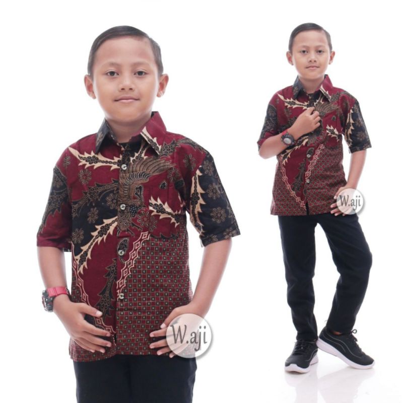 TERBARU Couple sweet || couple batik ayah dan anak cowok BATIK MERAH BATIK NAVY