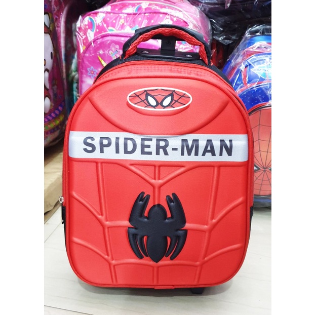 SALE PROMO  TAS MURAH Tas Trolley Anak Laki Laki Sekolah TK Gambar Anak Cowok Soft Timbul TK + TIMBUL 3D ( Body Happy Max 12inch dan 13inch Duet )