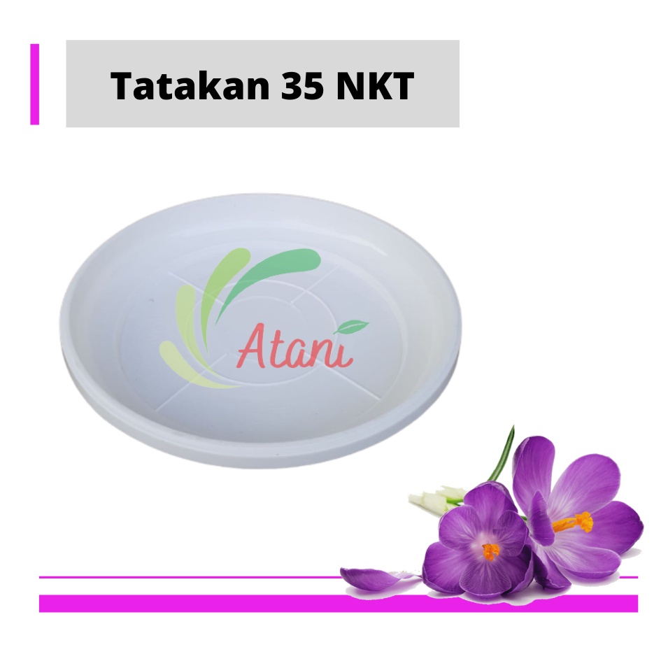 Atani Tatakan Nkt 35 Alas Pot Bunga Polos Besar Murah Bagus Tatakan Alas Pot Bunga Nkt 35 Putih 31cm