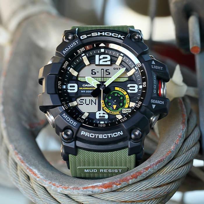 HEMAT JAM TANGAN PRIA CASIO G-SHOCK GG-1000 GREEN MUDMASTER ORIGINAL BM 