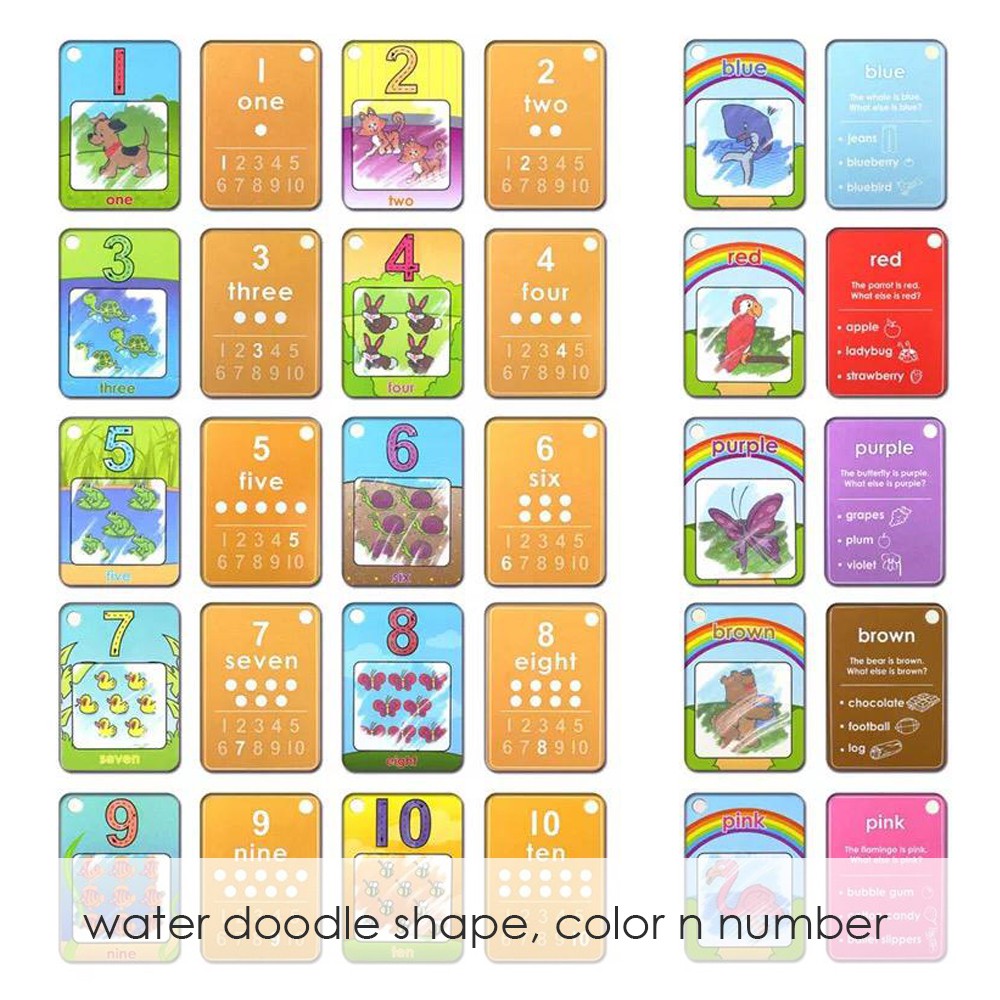 

tyvf Mainan mewarnai MAGIC DRAWING CARD 26pcs / magic water painting/ water doodle [EDUFUNTOYS]