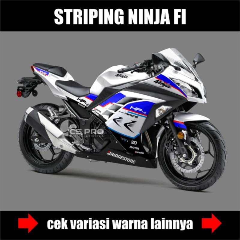 STRIPING MOTOR NINJA 250 FI OLD EDISI BMW / DECAL STIKER KAWASAKI NINJA FI 250 / LIS STICKER SEMI FU