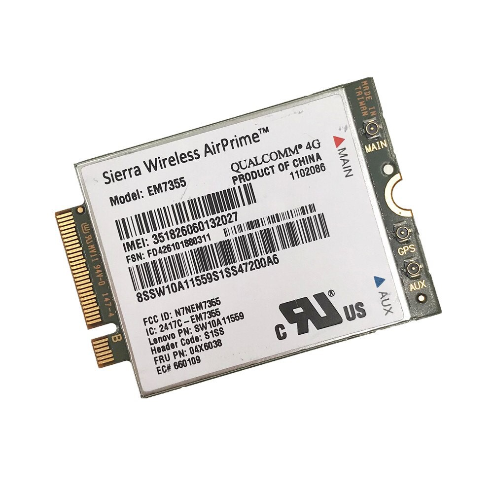 GRATIS ONGKIR Sierra Gobi5000 EM7355 LTE 4G WWAN FRU 04X6038 NGFF Wifi Card For Lenovo T440 X240