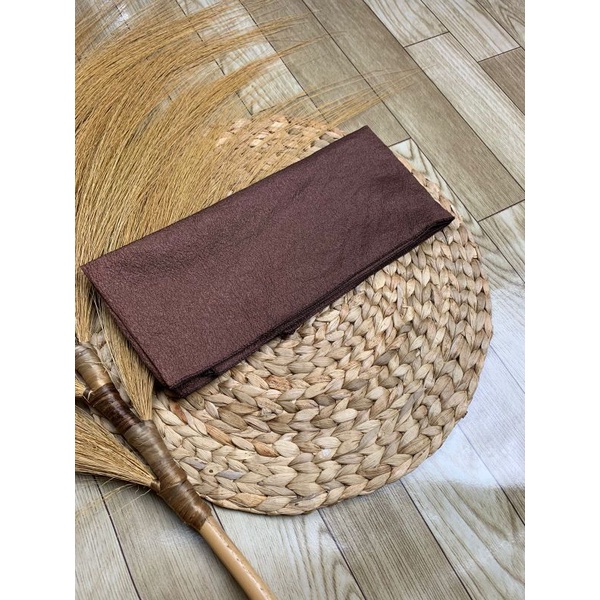 Selendang organza /senteng 2,5meter warna cantik cantik mewah-Coklat