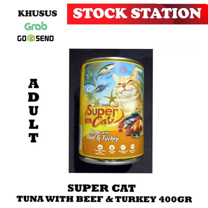 SUPER CAT Adult Beef Liver 400gr (GRAB/GOSEND)